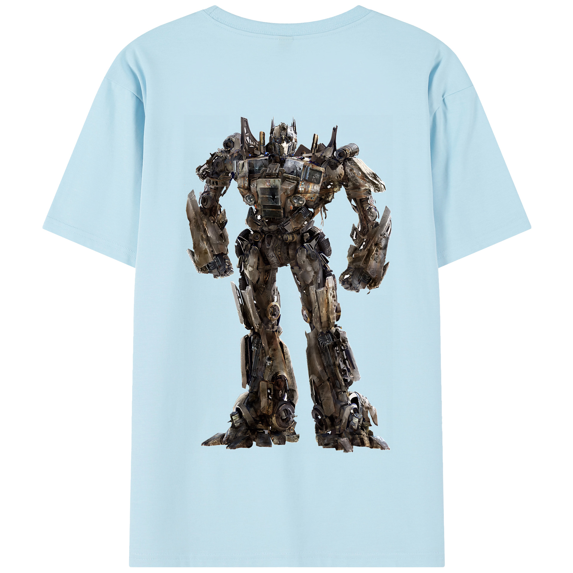 （画像用） Transformers トランスフォーマー 綿100％半袖Tシャツ（背面プリント）